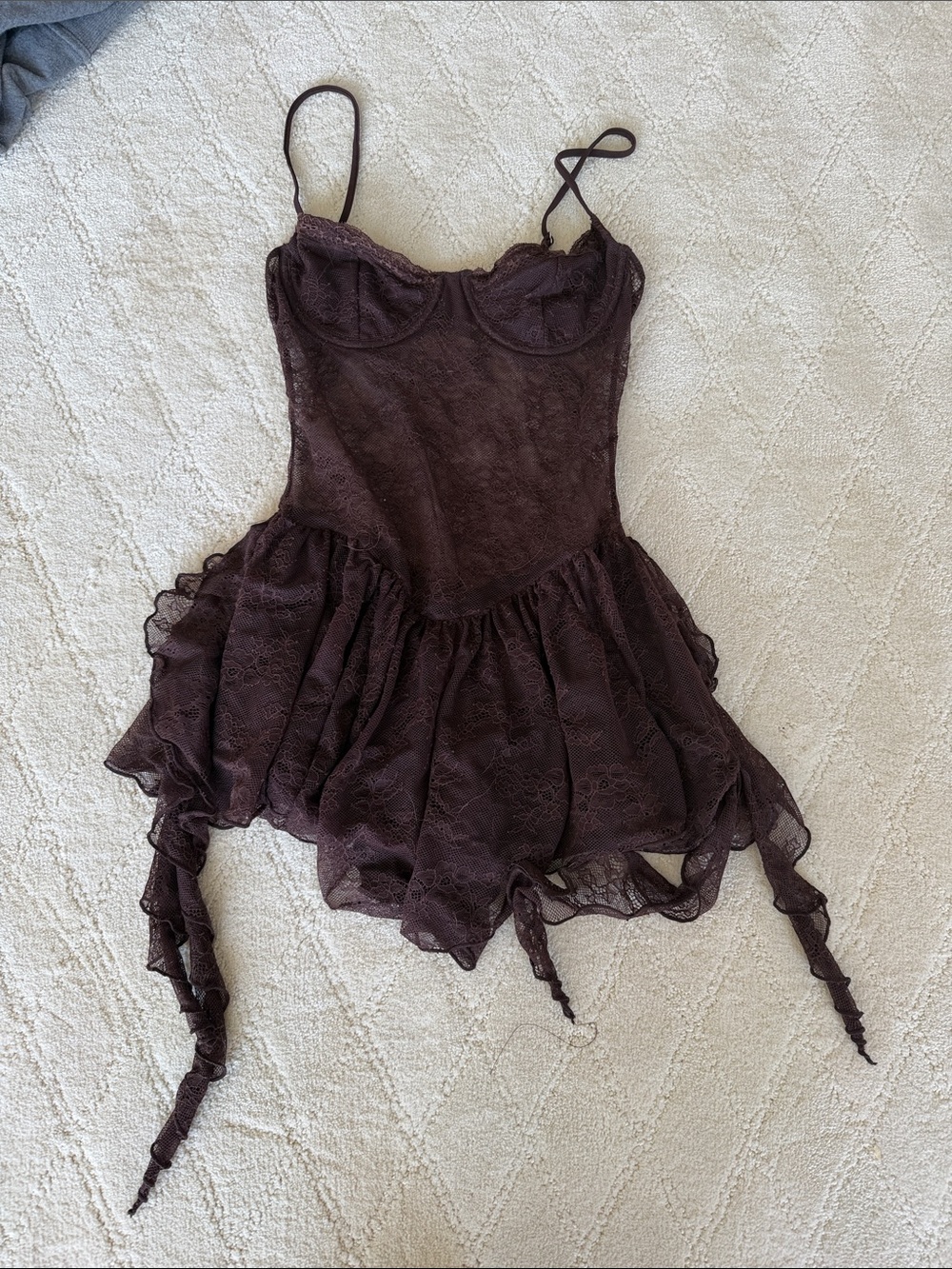 Brown Lace Dress